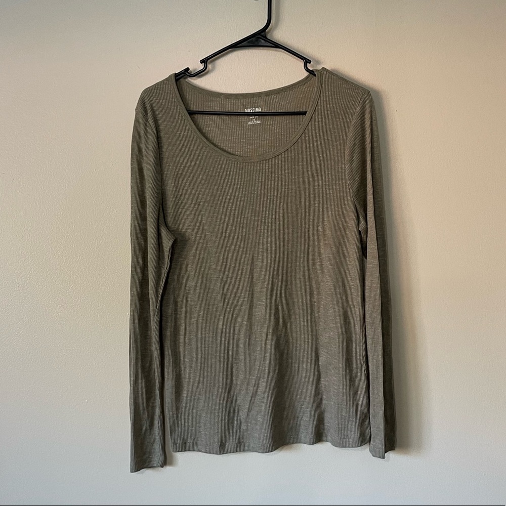 Ribbed Fitted Long Sleeve